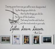 Mark Twain Discover Wall Decal