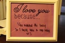 I Love You Because Wall Decal