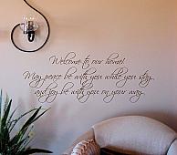 Peace While You Stay Wall Decals - Trading Phrases