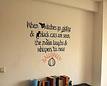 When Witches Go Riding Wall Decal