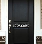 No Soliciting Wall Decal - Trading Phrases