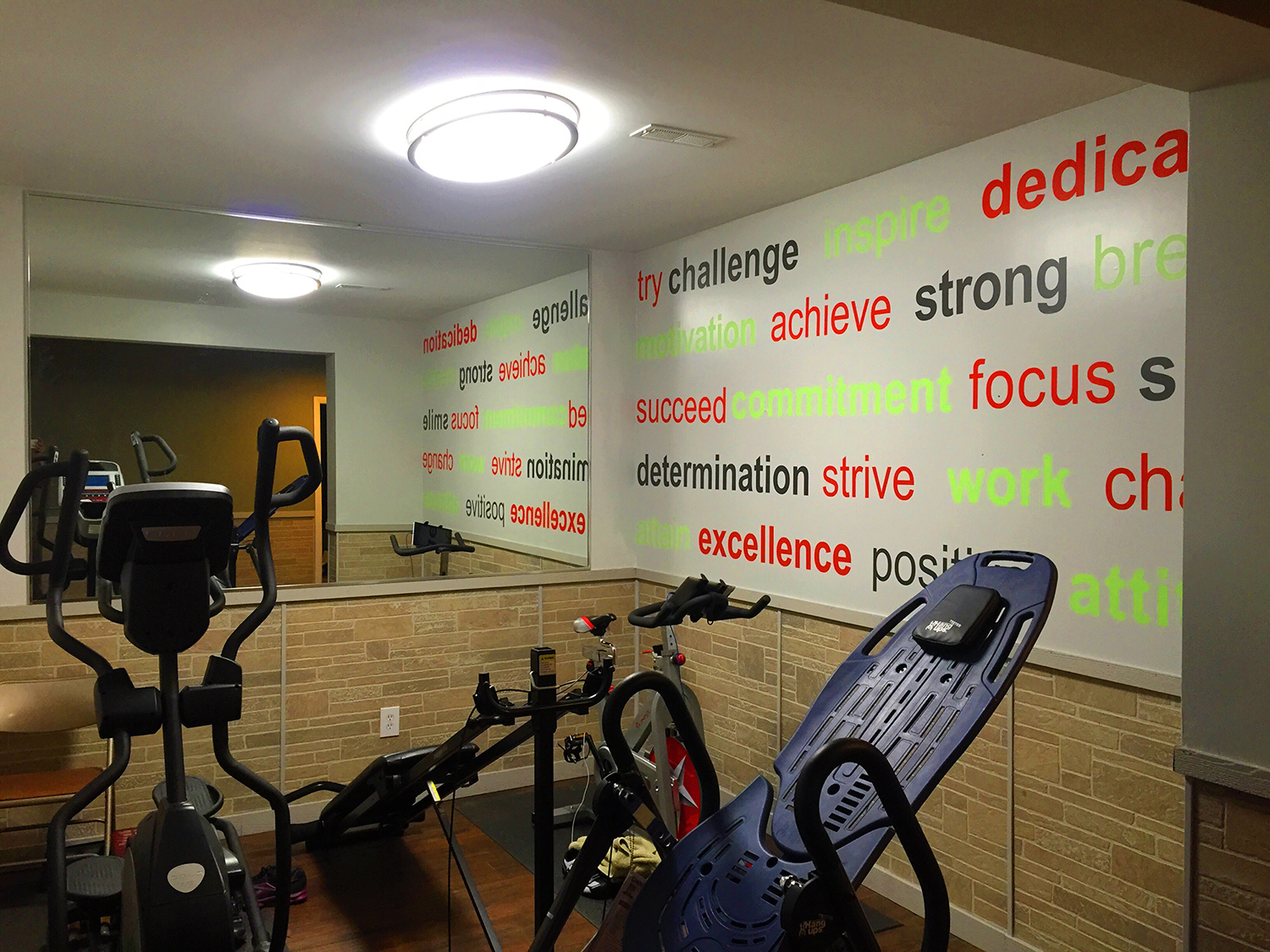 Exercise Room Wall Decal Trading Phrases