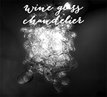 DIY Wine Glass Chandelier