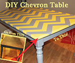 DIY Chevron Table