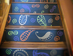 Amazing Paisley Stair Transformation