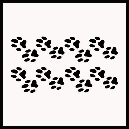 Paw Print Pack Wall Decals