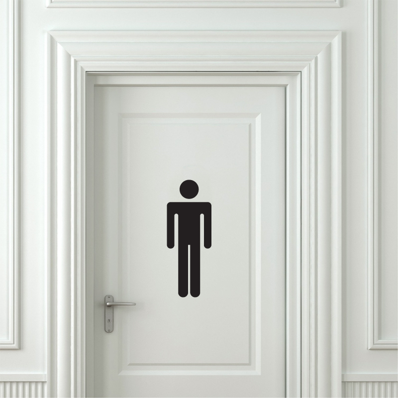 Restroom Icons Wall Decal