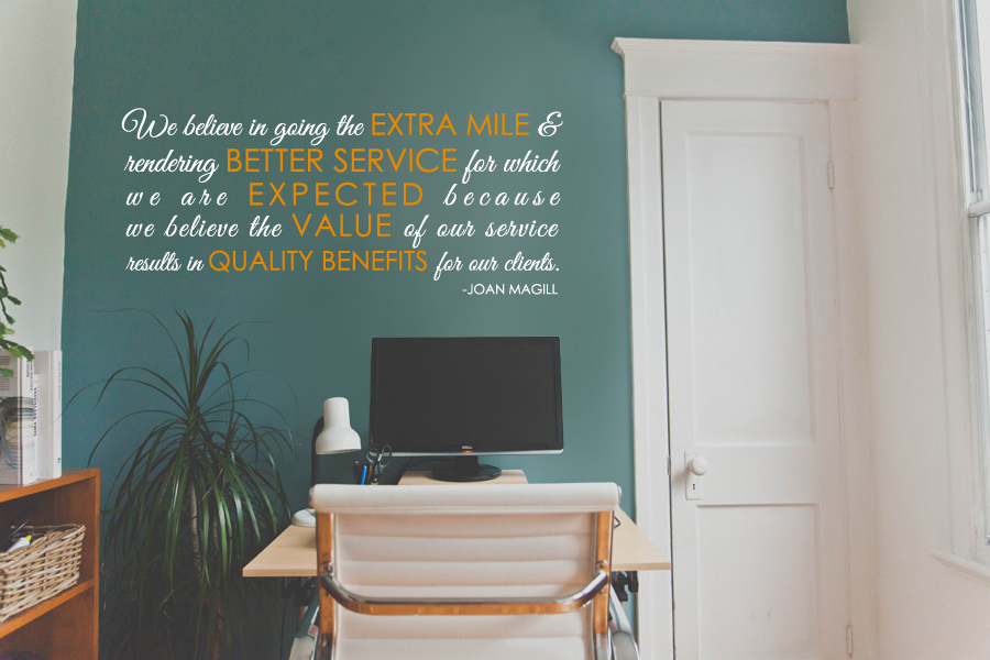 Extra Mile Wall Decal