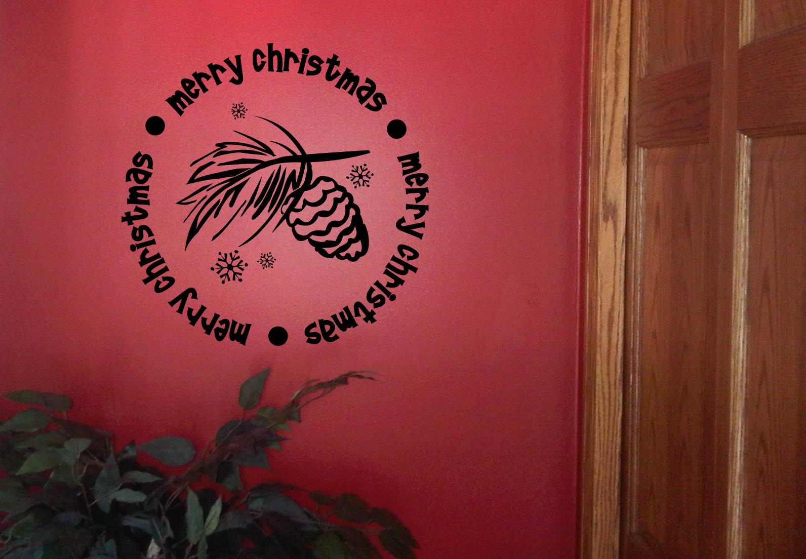 Merry Christmas  Circle | Wall Decals