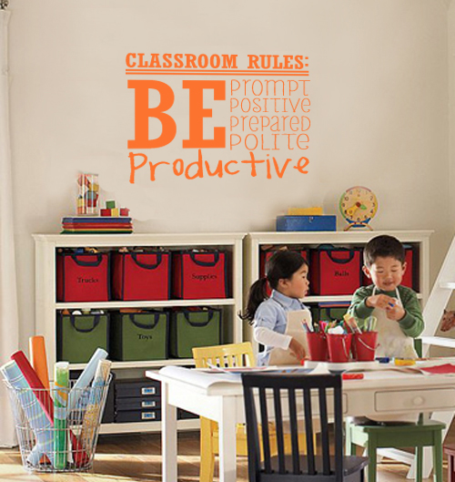 Classroom Rules Wall Decal