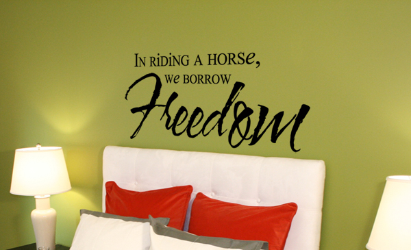 Ride Horse... Freedom Wall Decal