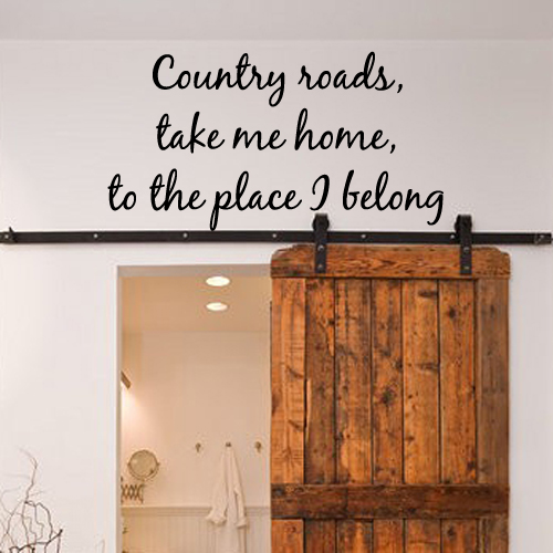 Country Roads Wall Decal 