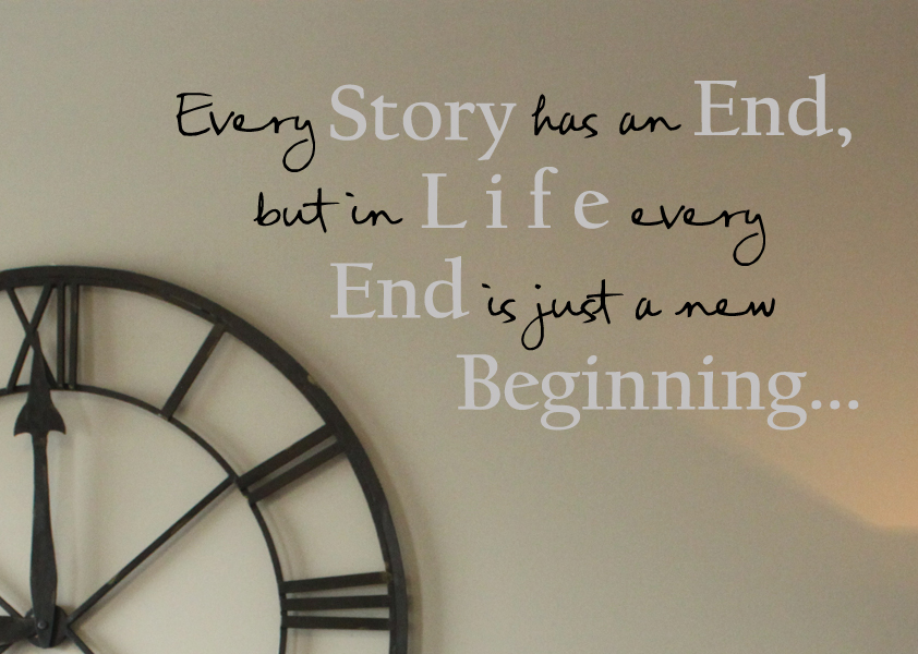 Every Story Has An End Wall Decal