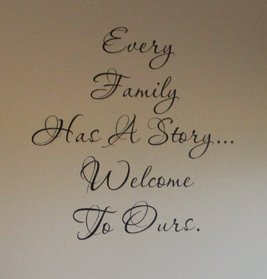 Every Family Story Large Wall Decals