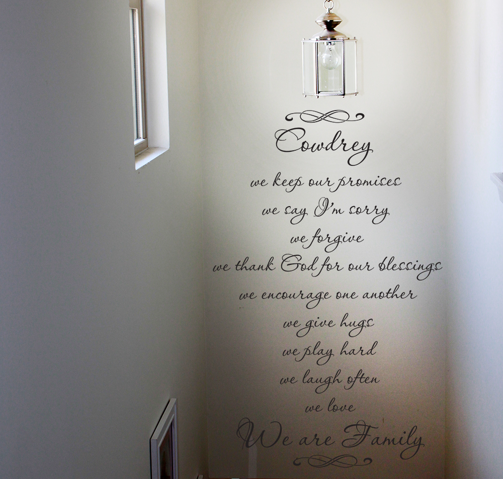 We Are Family Wall Decal