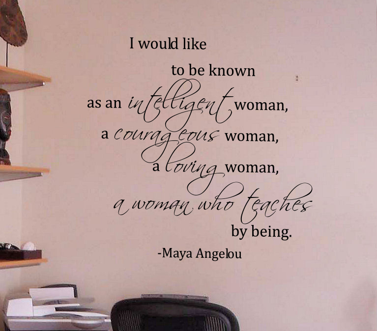Woman Maya Angelou Wall Decal