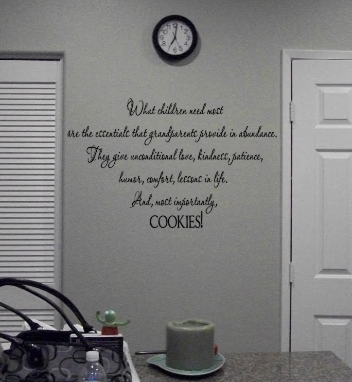Grandparents Cookies Wall Decal