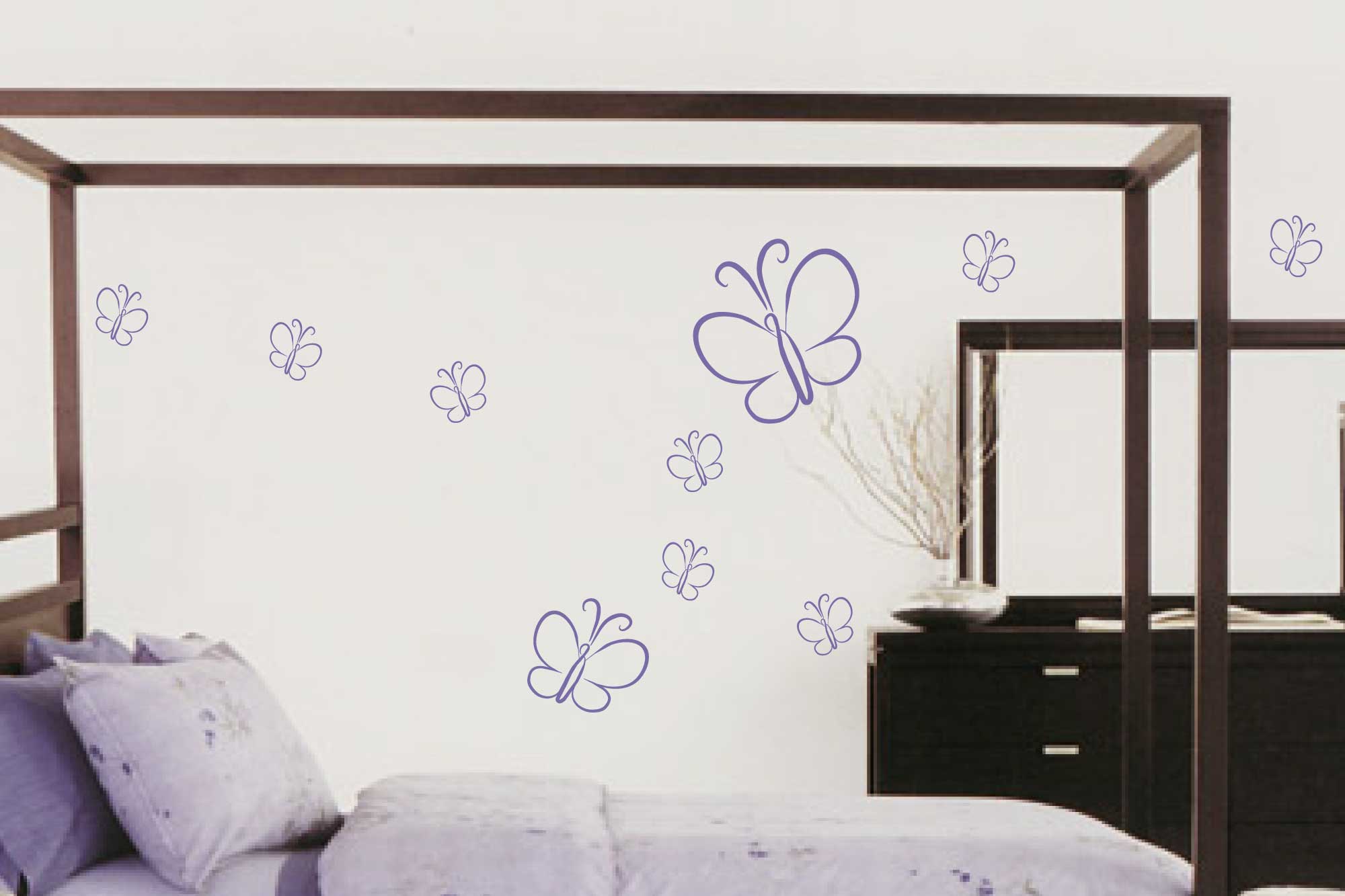 Scattering of Butterflies Wall Decal