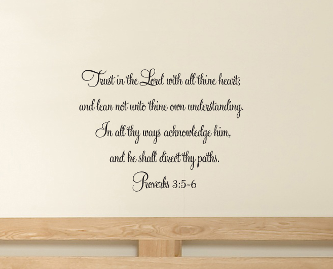 Proverbs 35-6 Wall Decals