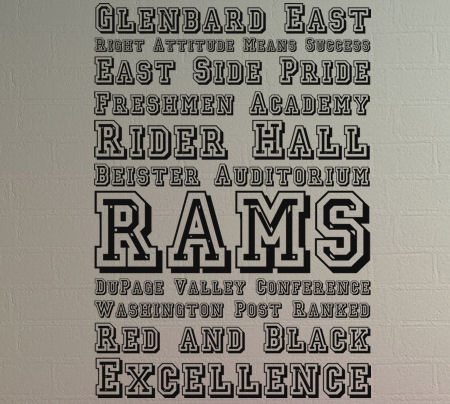 Glenbard East Wall Decals