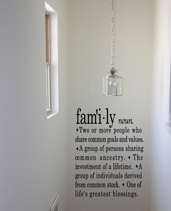 Family Definition Wall Decal