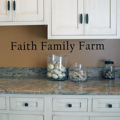 Faith Family Farm Wall Decal 