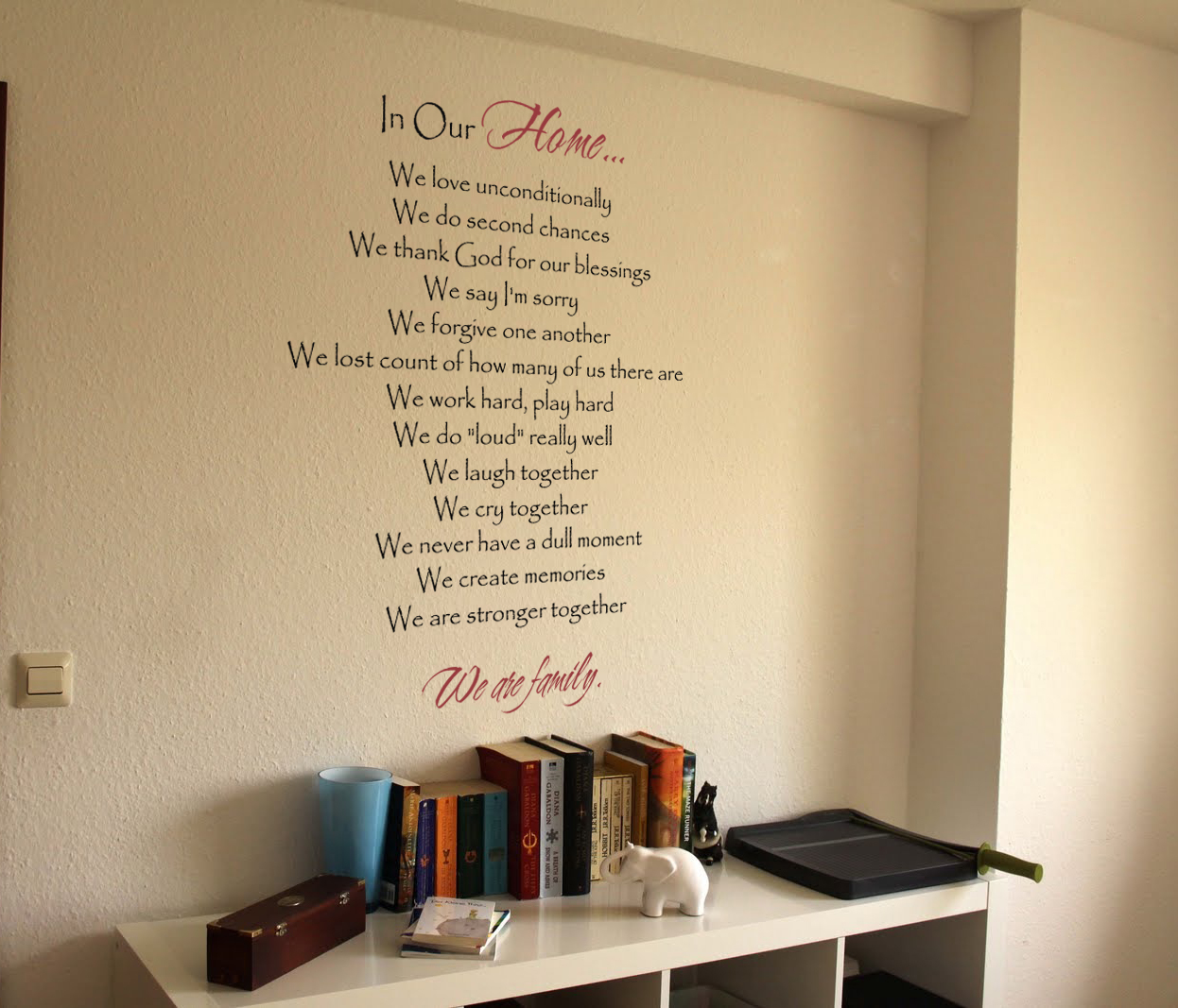 Our Family We Wall Decal