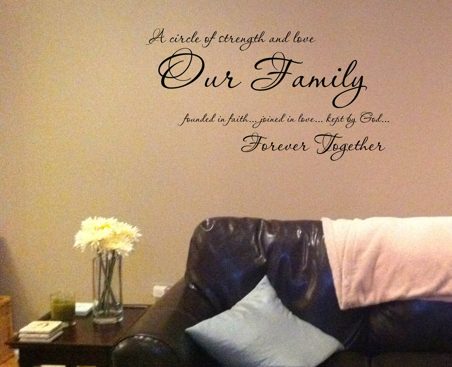 Our Family Together Forever Wall Decal