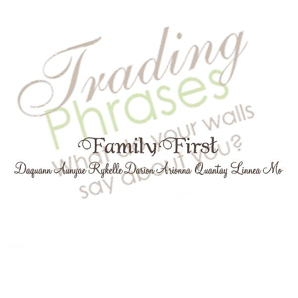 Family First Wall Decal