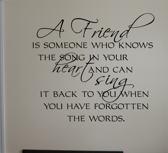 Friends Know the Song Wall Decal