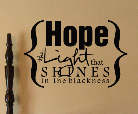 Hope Light Shines Wall Decals