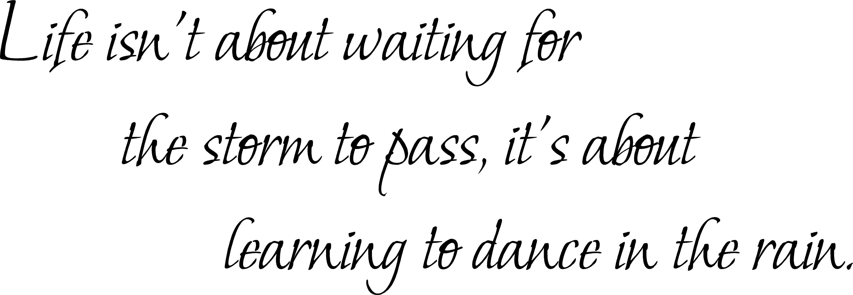 Learning To Dance Rain Wall Decals