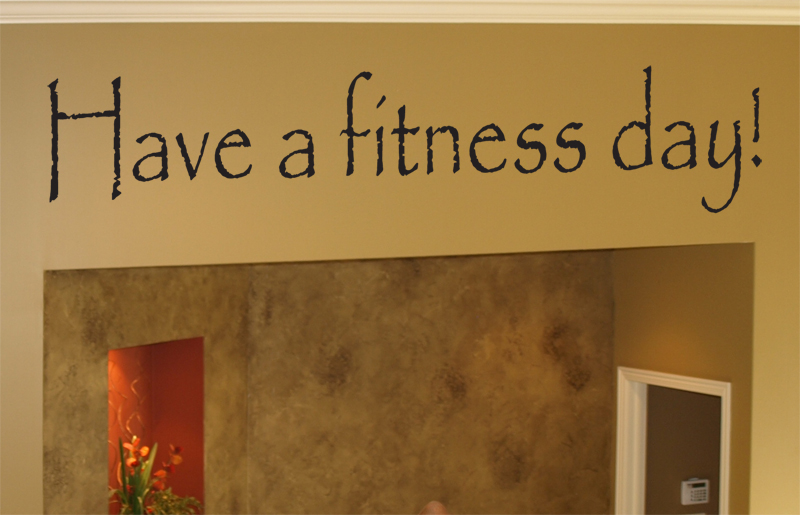 Fitness Day Wall Decal