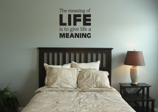 The Meaning of Life Wall Decal