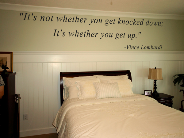 Knocked Down Get Up Wall Decal