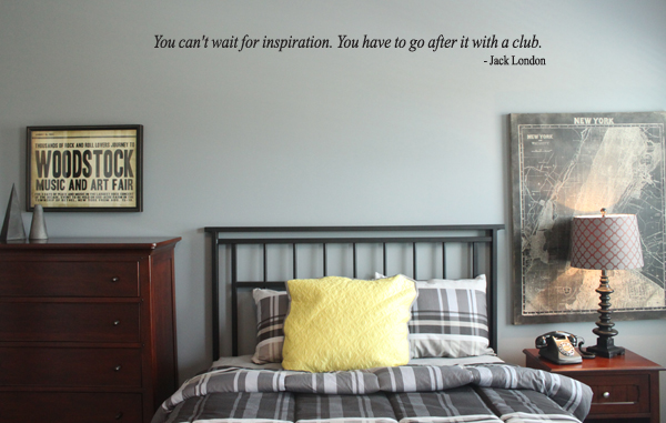You Can't Wait For Inspiration Wall Decal 