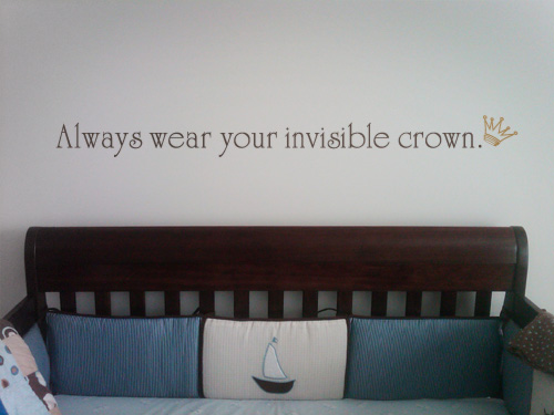 Always Wear Crown Wall Decal