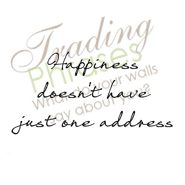 Happiness Address Wall Decal