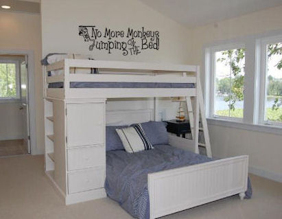 No More Monkeys Jumping On The Bed Wall Decal