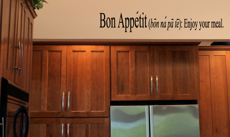 Bon Appetit Enjoy Your Meal Wall Decal