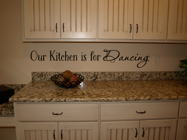 Kitchen is for Dancing Wall Decal
