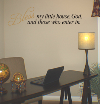 Bless My Little House Wall Decal