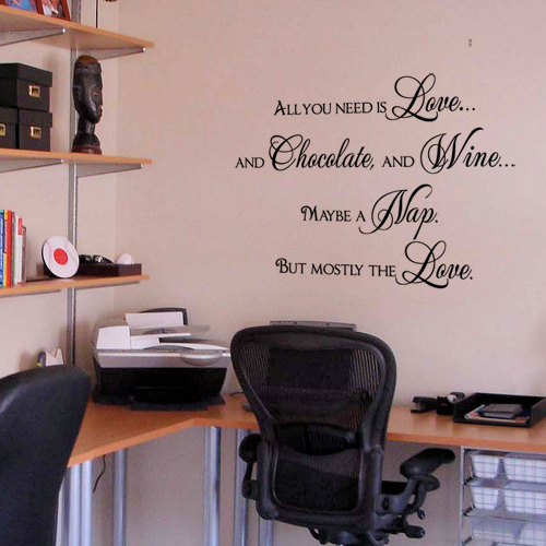 Wine and Love Wall Decal 