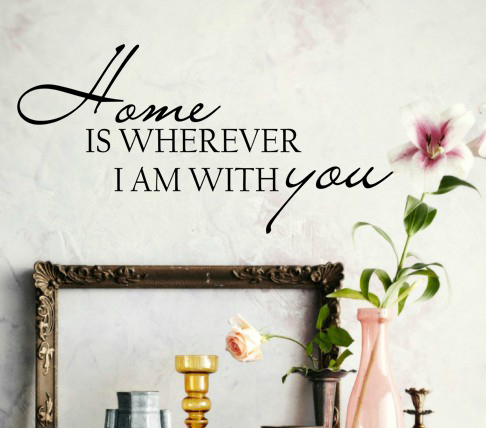 Wherever I Am With You Wall Decal