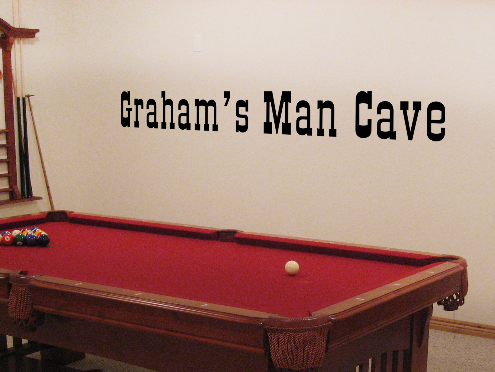 Man Cave Wall Decal