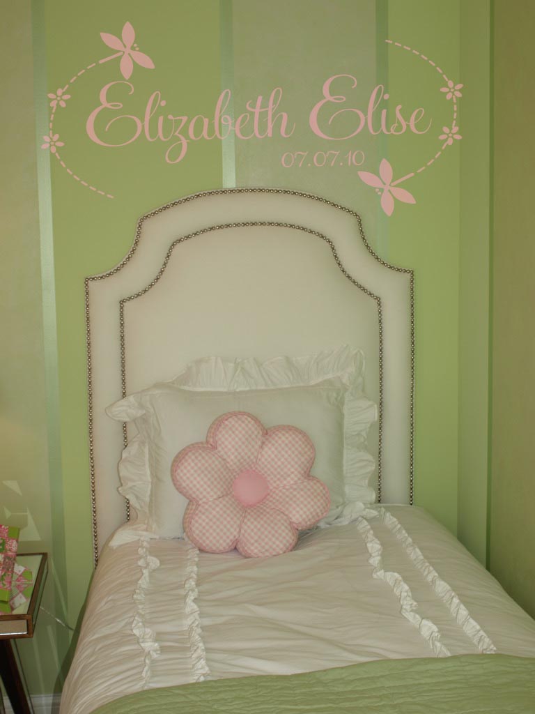 Dragonfly Name Wall Decal