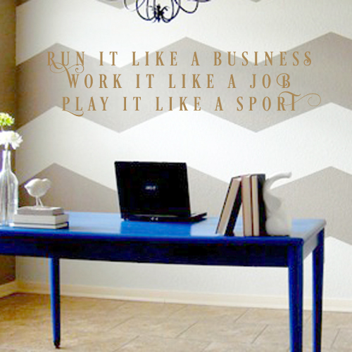 Run It Like A Business Wall Decal 