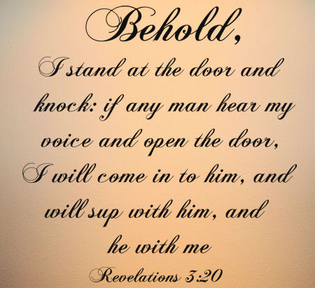 Revelations Behold Scripture Wall Decal Item - Trading Phrases