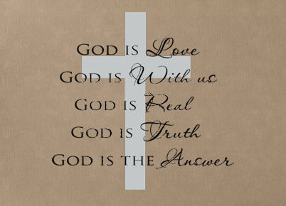God Is Wall Decal Item