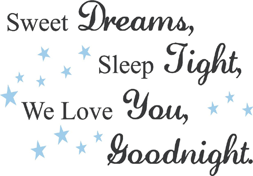 Sweet Dreams Sleep Tight | Wall Decals